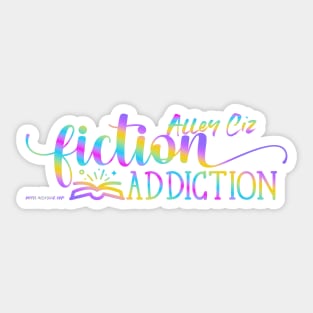 Alley Ciz Fiction Addiction Gradient Sticker